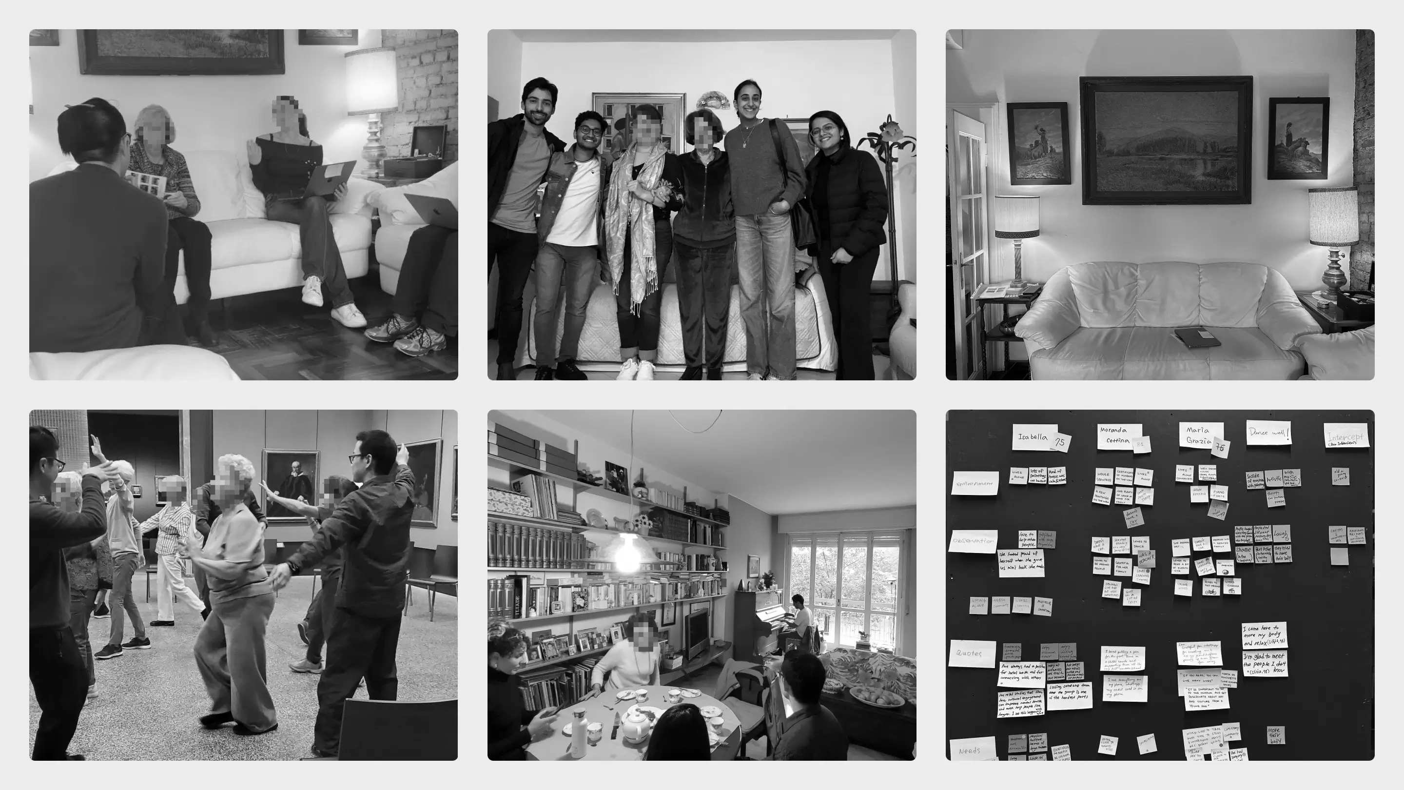 Photos from the research and analysis