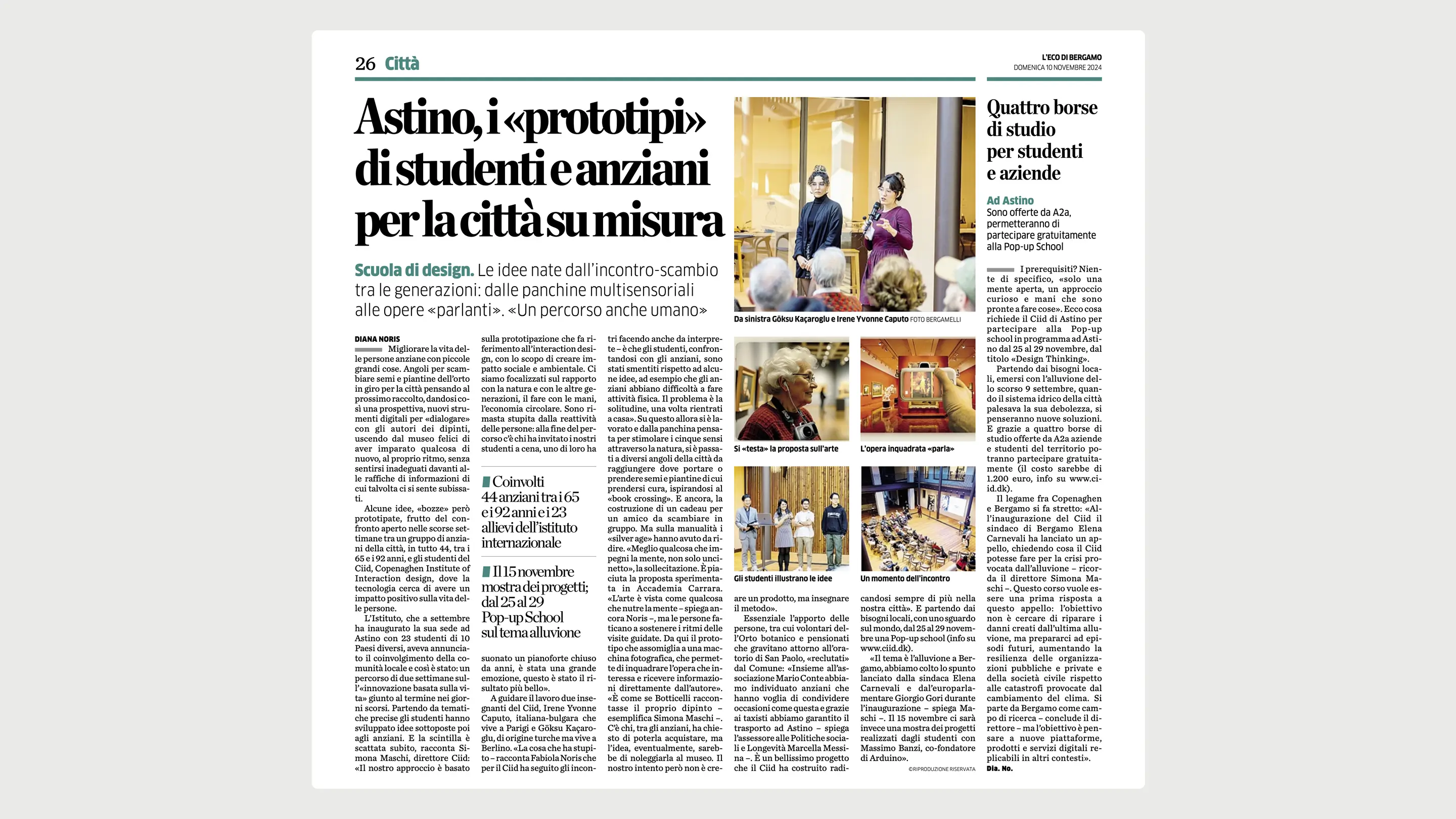 snapshot of the newspaper article