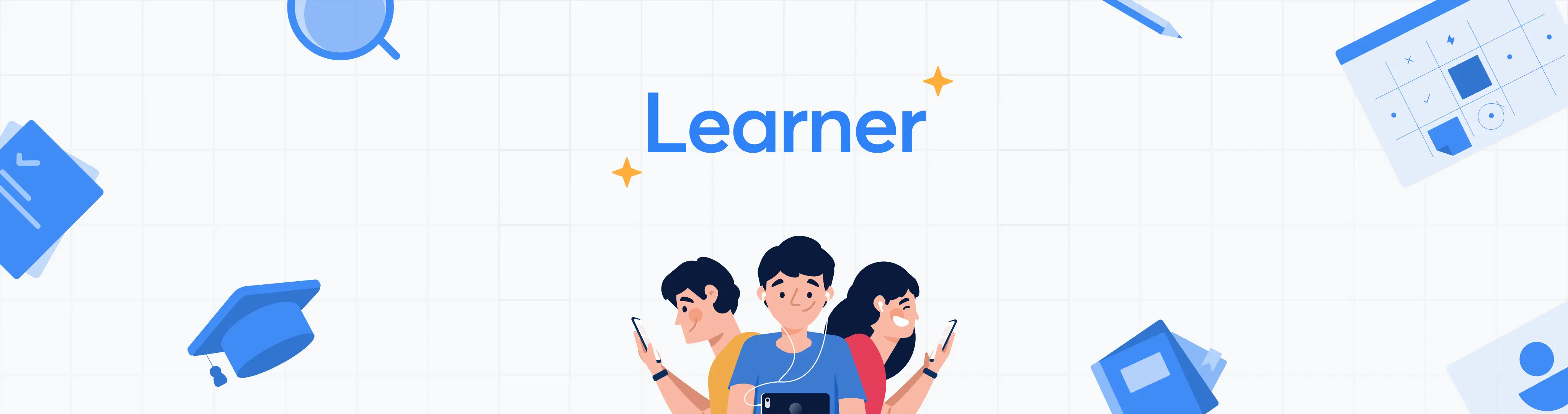 Banner for learners section